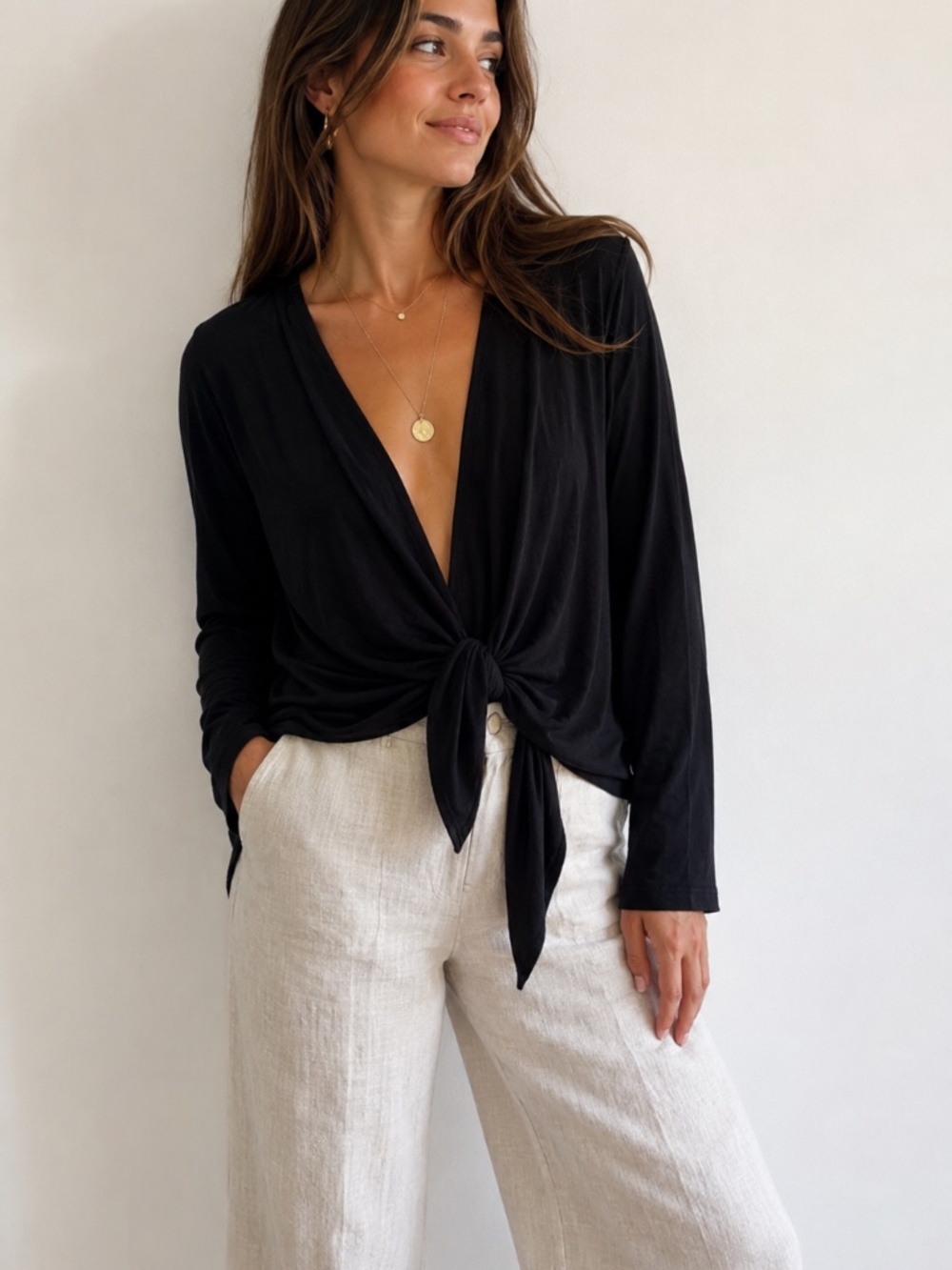 Liz Lange Lightweight Black Cardigan